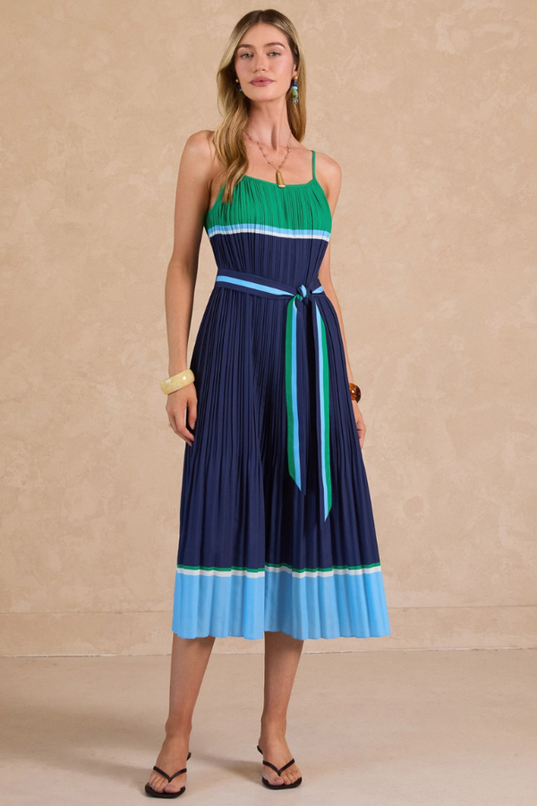 Keaton color block midi dress – ivy & leo