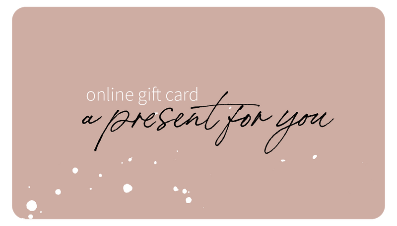 GIFT CARD for ONLINE use only